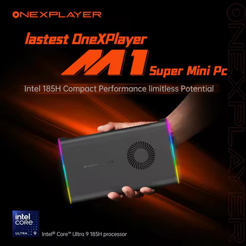 OneXPlayer M1 Mini PC World's Most Powerful With Intel Core Ultra 9 185H Processor 5.10 GHz Mobile S