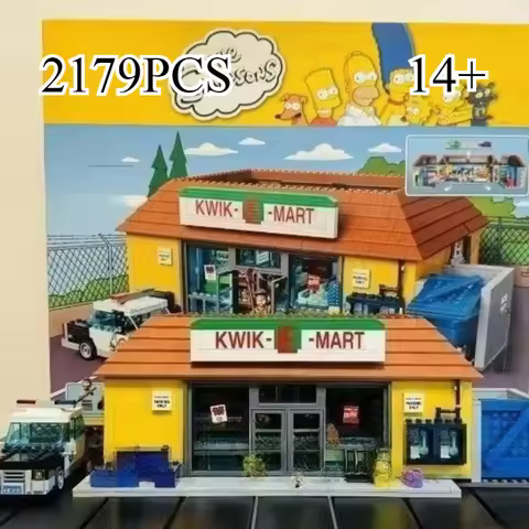 2026new MOC 2179PCS 71016 FIT Kwik-E-Mart Building Blocks Bricks Model Toys For Kids Adults Christma