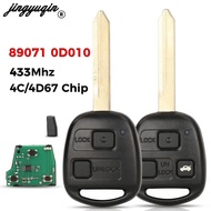 89071-0D010 Ce0165 433MHz 4D67/ 4C Chip Remote Key for Toyota Corolla Yaris Avensis 1998+ Fob 2/3 Bu