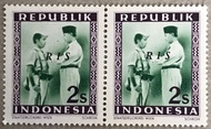 PW705-PERANGKO PRANGKO INDONESIA WINA REPUBLIK 2s RIS(H),BLOK 2