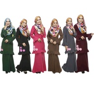 Amanda kurung moden kurung ropol ruffle kurung