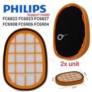 Philips Vacuum Filter (2PCS) FC6822 FC6823 FC6827 FC6908 FC6906 FC6904 FC6901