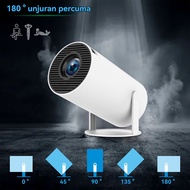 Projector 4K LCD 4K Android 11.0 UK YouTube/Netflix HY300 Pro with Double WIFI Bluetooth