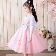 Girls Dress Tang Suit Summer Hanfu Super Fairy Ancient Costume Hanfu