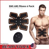 Six 6 Pack E M S ABS Fit Wireless Body Gym Workout Slim Tummy Fitness