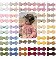 50 cái/bộ Đầy Màu Sắc 2 ruy băng lụa sọc Dễ Thương tóc nhỏ kẹp nơ bướm Cho bé gái Handmade cặp tóc n