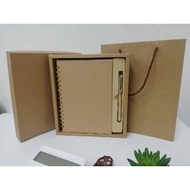 Premium Kraft A5 Notebook Set Notebook Box Christmas Set CNY Set