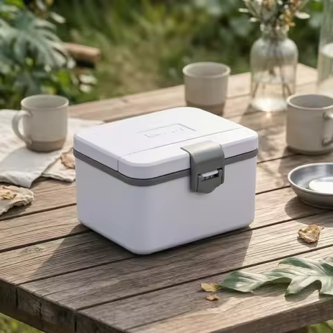 Insulated Cooler Box Lightweight Portable Cooler Box Cooling Gear Food Safe Outdoor Container BPAsaf