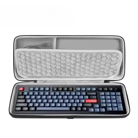 Keyboard Case for 100keys Portable Keyboards, Hard Shell Travel Carrying Bag Compatible with AULA F9