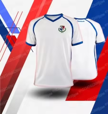 Panama National Team Home Football Jersey Training Summer Sports Men's T-Shirt Tees Jersey FamilyMat
