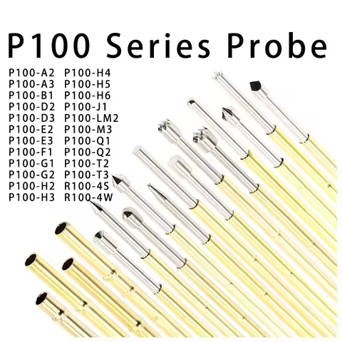 1 pack/100pcs P100 series probe test pin Retractable spring thimble P100-A2/A3/B1/D2/D3/E2E3//F1/H1/