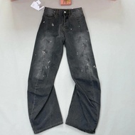 Acne studio Retro Loose Washed Splash Ink Straight Jeans