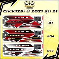 Click125i Sticker 2021 Model 21 (Shiny Bright Colors Full) Click 125i 2021 21 Click125 i