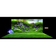 3d painting. stickers for aquariums, arowana fish tanks (back painting)