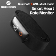 ROCKBROS Running Cycling Rechargeable Heart Rate Belt Dual Mode IPX7 Sports Chest Rate Monitor Healthy ANT+ Bluetooth Strava Magenet Charging Smart Chest Rate Belt