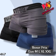 W467 (3-12 pcs) Vi-BB Adult Men's Boxer Briefs, Men's Underwear Size M - XXL