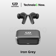GOOJODOQ Wireless Bluetooth Earphones Touch Operated Compact Square Charging Case Long Battery Life