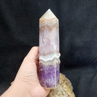 แท่งหินอเมทิสต์อาเกต(Amethyst with Lace Agate)ผลึกหินอเมทิสต์ อเมทิสต์ โพรงอเมทิสต์ (Amethyst)อเมทิส อะเมทิสต์ *มีตำหนิตามธรรมชาติ*