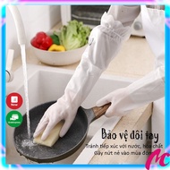 Super tough, super long felt-lined gloves with convenient elastic band _Super Tough Long Type, Anti-