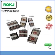 Terminal Block Din Rail 20A 30A 50A 3Way Din Rail Terminal Block with Cover RQKJ IN13BK ,IN20BK,IN30