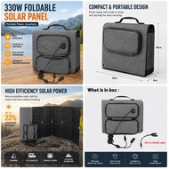 GME 220W & 330W Foldable Solar Panel for Power Station ，Camping, Campa Van