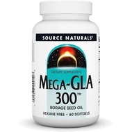 Naturals Mega-GLA 300, Borage Seed Oil - 60 Softgels | Hexane-Free