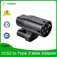 CCS2 Adapter to Type 2 Adapter For EV Charger Adapte Car Portable Electric Vehicle EV Charger