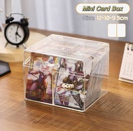 Card Box Display Cards Organiser TCG Holder Zipper Storage Idol Kpop Popmart Pokémon Pocket Clear St