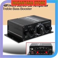 NUSANTARA STORE - AKaudio HiFi Mini Stereo Car Amplifier Treble Bass Booster - AK-170