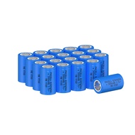 PKCELL ICR14250 300mAh 1/2AA 3.7V Lithium ion Rechargeable Battery (20-Count)