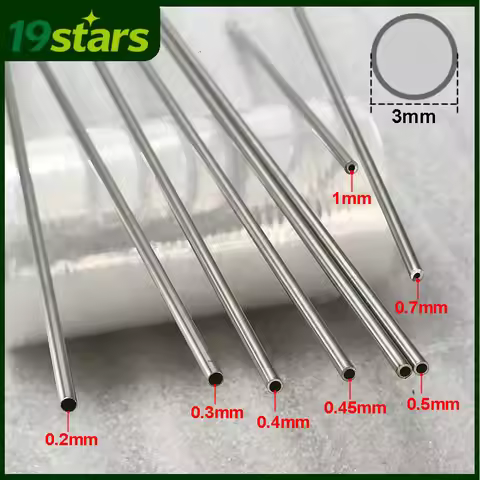 316L Stainless Steel Capillary Tube OD 3mm ID 1 1.2 1.4 1.5 1.6 1.8 2 2.1 2.2 2.3 2.4 2.5 2.6mm Smal
