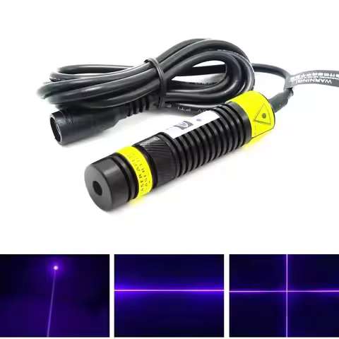 Dot/Line/Cross 405nm 50mW 100mW 150mW 200mW 300mW Violet/Blue Laser Diode Module DC5V 16x68mm