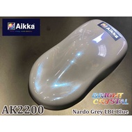 AIKKA AK 2200 NARDO GREY LBC BLUE BRIGHT CRYSTAL EFFECT AUTOMOTIVE 2K CAR PAINT