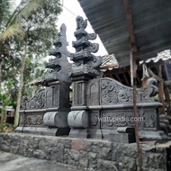 dp 30% gapura batu candi tinggi 3 meter