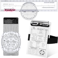 Aviation Pilot Tools Kit E6b Flight Computer Calculator Aviation Aluminum Kneeboard Essential Pilot 
