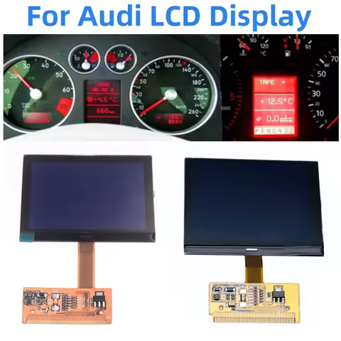 1Pc VDO LCD Display Screen For Audi A3 A4 S4 A6 S6 B5 C5 4B TT 8N S3 Dashboard Instrument Cluster Re