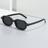 New Small Frame Sunglasses and Style Elliptical Small Frame Sunscreen Sunglasses