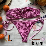 👙 SHEIN BIKINI ชุดว่ายน้ำแฟชั่น ชุดว่ายน้ำสีชมพู พร้อมส่งจากไทย PINNK SIZE L #SHPNK0014