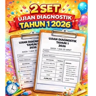 (HARD COPY) Ujian Diagnostik Tahun 1 , 40 helai bersaiz A4