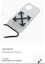 Offwhite iPhone 12 Pro Max 手機套 全新