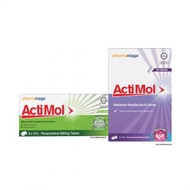 Pharmaniaga Actimol Paracetamol 650mg - Relieves Headache & Fever [STRIP]