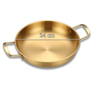 NexXIO Panci Ramen Korea / Panci Noodle Korean Style Steinless Gold Premium / Noodle Pot Gold