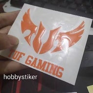 Embossed gaming TUF stickers for pc laptop