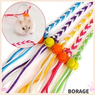 BORAG Pet Cage Leash, 1.4m Nylon Pet Hamster Leash, High Quality Adjustable Rabbit Collar Leash Rat 