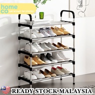 HOMECO 3/4/5/6 Tiers Carbon Steel Pipe Shoe Organizer Rack  Shoe Rack Rak Kasut