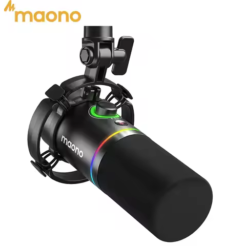 MAONO PD200X XLR/USB Dynamic Microphone for Gaming Recording Streaming Youtube Metal Mic with Softwa