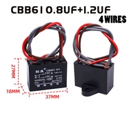 CBB61 CAPACITOR 0.8UF/1.2UF (4 WIRES) FOR CEILING FAN  f Fan Capasitor Motor Capacitor Fan 8uf cbb61 capacitor