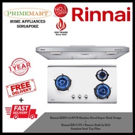 Rinnai RH-S95A-SSVR Slimline Hood + Rinnai RB-93TS 3 Burner Built-in Hob *BUNDLE DEAL - FREE DELIVERY