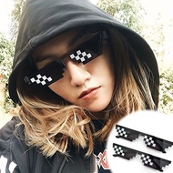Mosaic Pixel Sunglasses Anime Cosplay Glasses Unique Pixel Shades Party Disco Fashion Eyewear