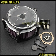 Motorcycle CNC Crafts Air Cleaner Intake Transparent Filter Kit For Sportster 883 1200 48